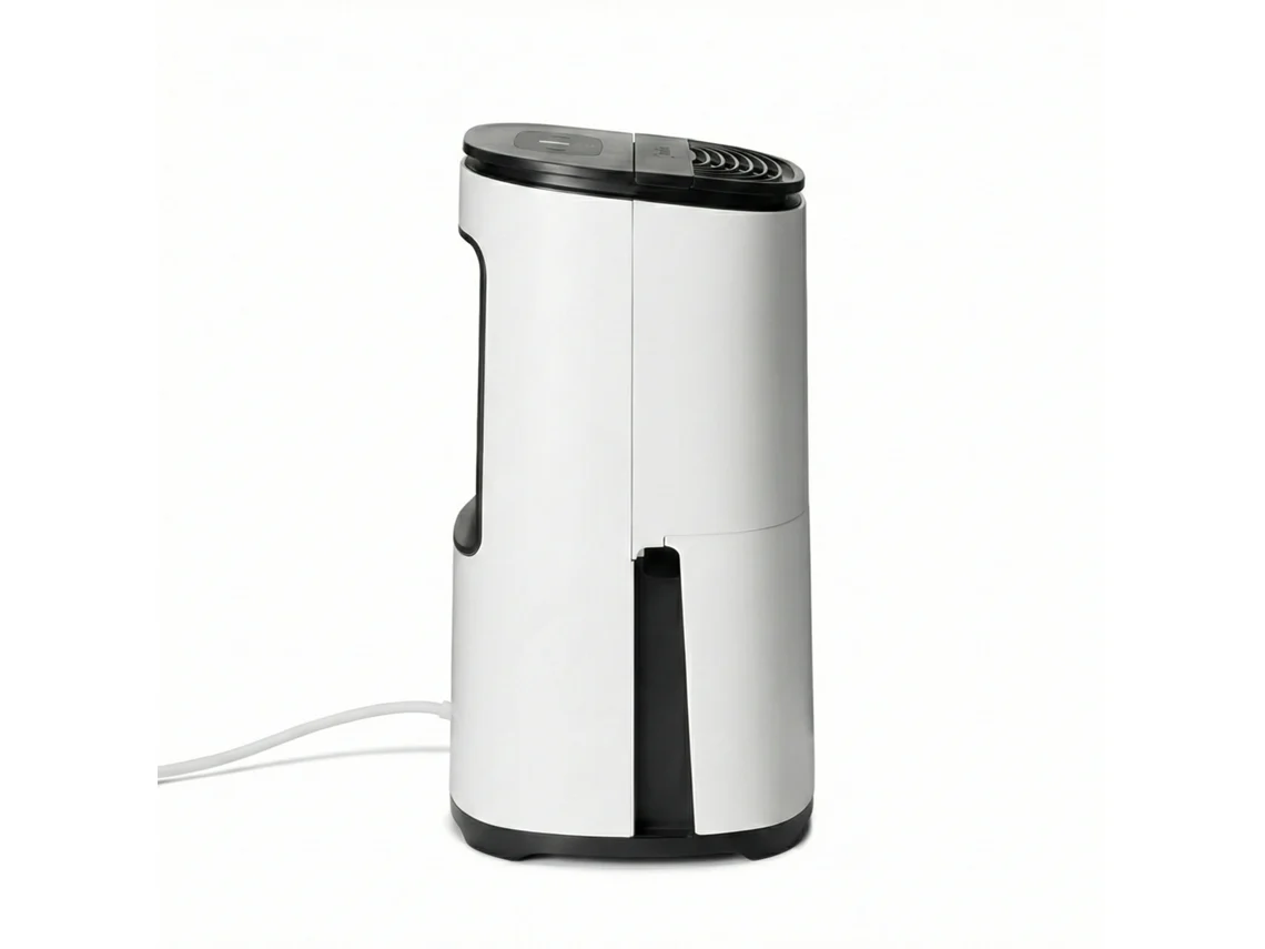 Deshumidificador MEACO Arete One 6L con compresor silencioso, purificador de aire 32 dB, control de humedad inteligente, color negro carbón.