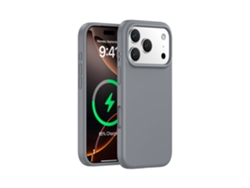 (gris Carbón, Iphone 17 Air) Funda Magnética Para Iphone, De Silicona Líquida De Color Sólido, Protección De Una Sola Pieza.