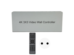 Controlador De Pared De Vídeo Hdmi 3x3 4k Hd 1080p 60hz Con Caja De Metal Y Enchufe Eu