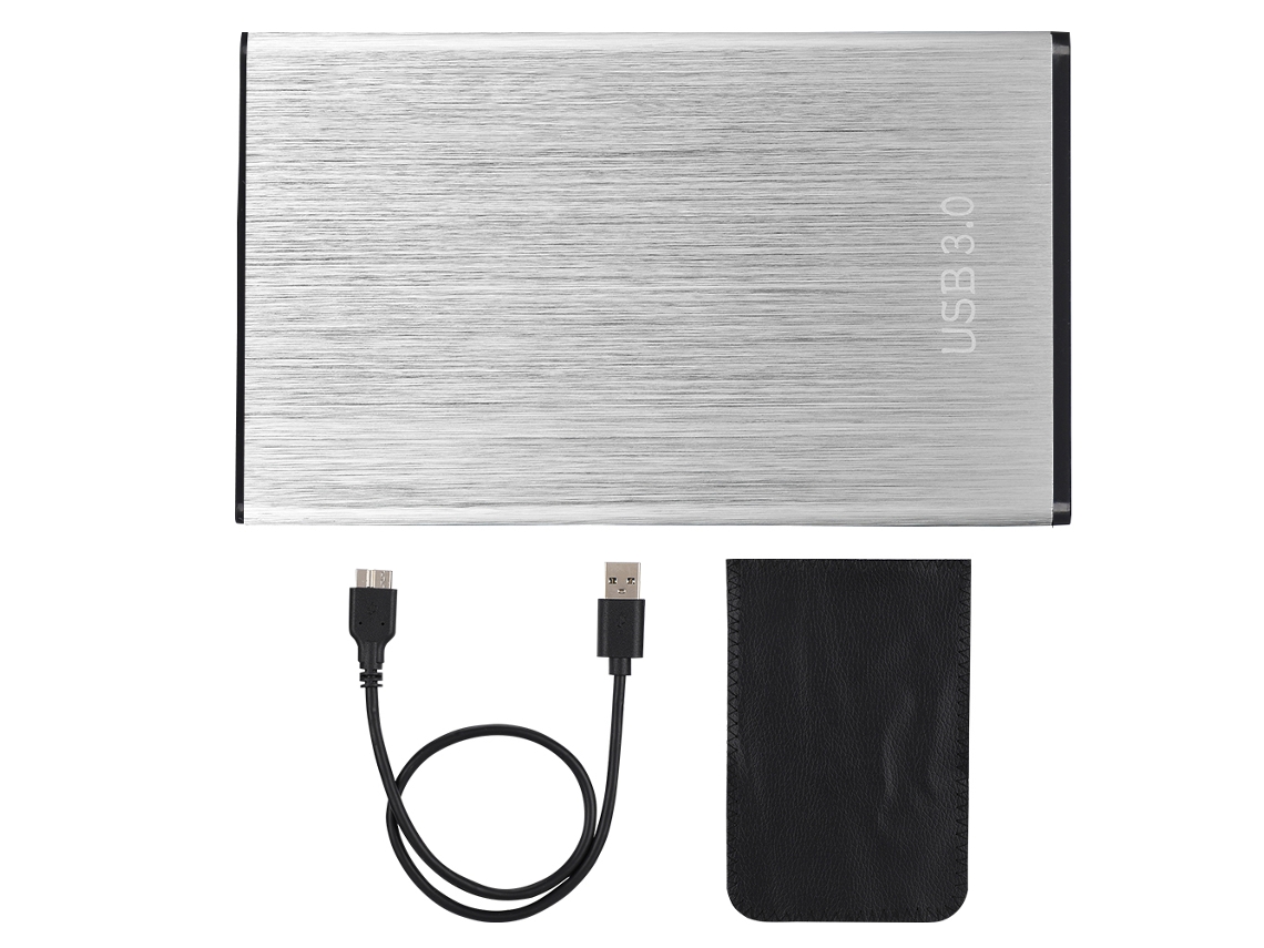 Disco Duro Externo (usb3.0 Plug And Play) De 2.5 Pulgadas, Metal Brushed, Para Portátil, 500gb