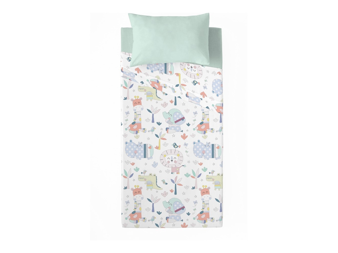 Sábanas COOL KIDS Jungle (Algodón - Cama 105/110)
