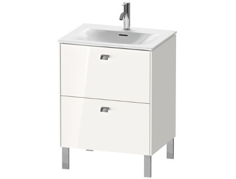 Pedestal de lavabo DURAVIT Brioso vertical 62,0 x 47,9 cm 2 cajones incl. recorte de sifón y delantal para lavabo Viu 234463