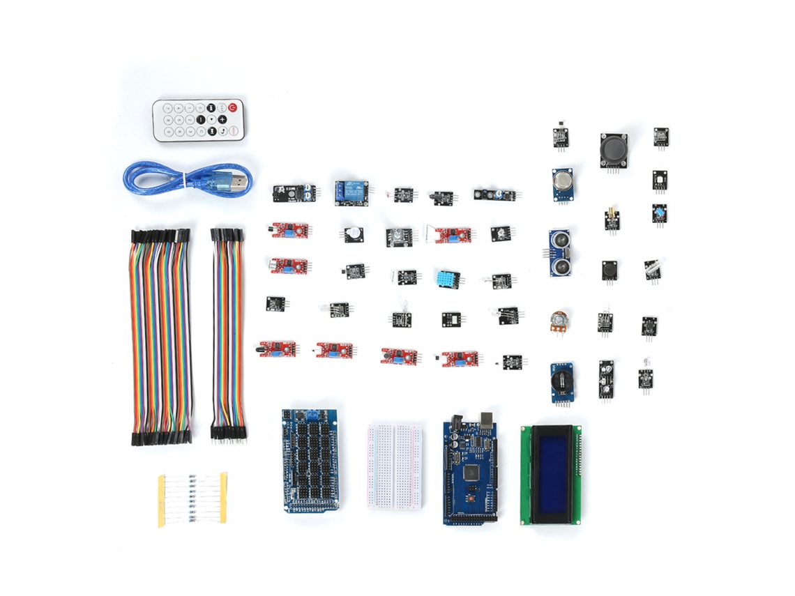 Kit de inicio con 40 módulos de sensor LCD 204 IIC y pantalla con zumbador