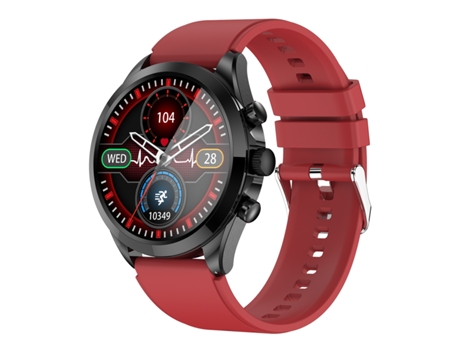 Smartwatch ET440 con correa de silicona con pantalla a color de 1,39'', compatible con monitorización de frecuencia cardíaca/presión