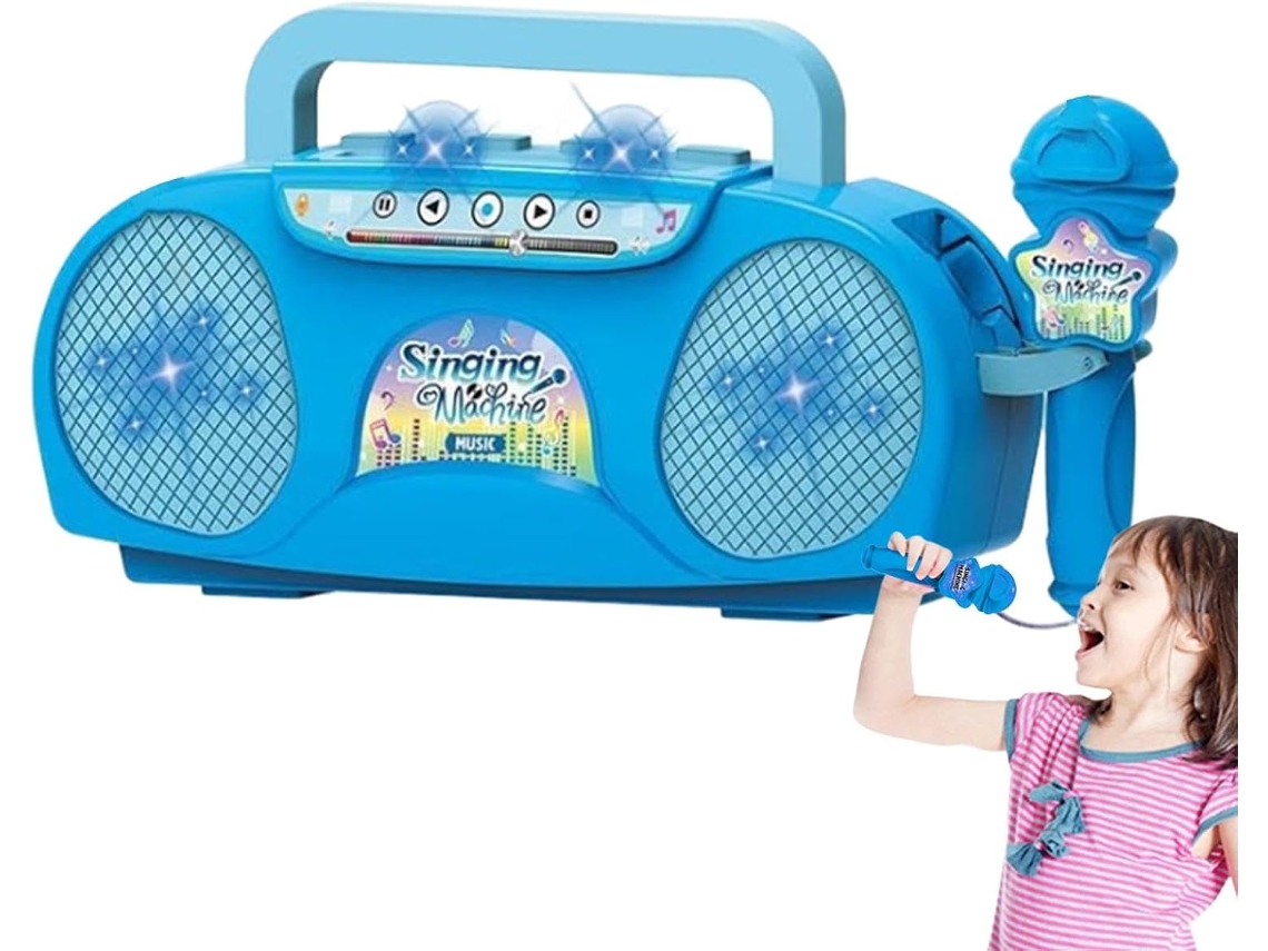 Micrófono Y Altavoz De Karaoke, Accesorio Para Instrumentos Musicales Con Efecto De Iluminación, Portátil Para Adultos.