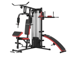 Estación Entrenamiento Pila Pesas Ajustable 65 Kg Acero Hogar