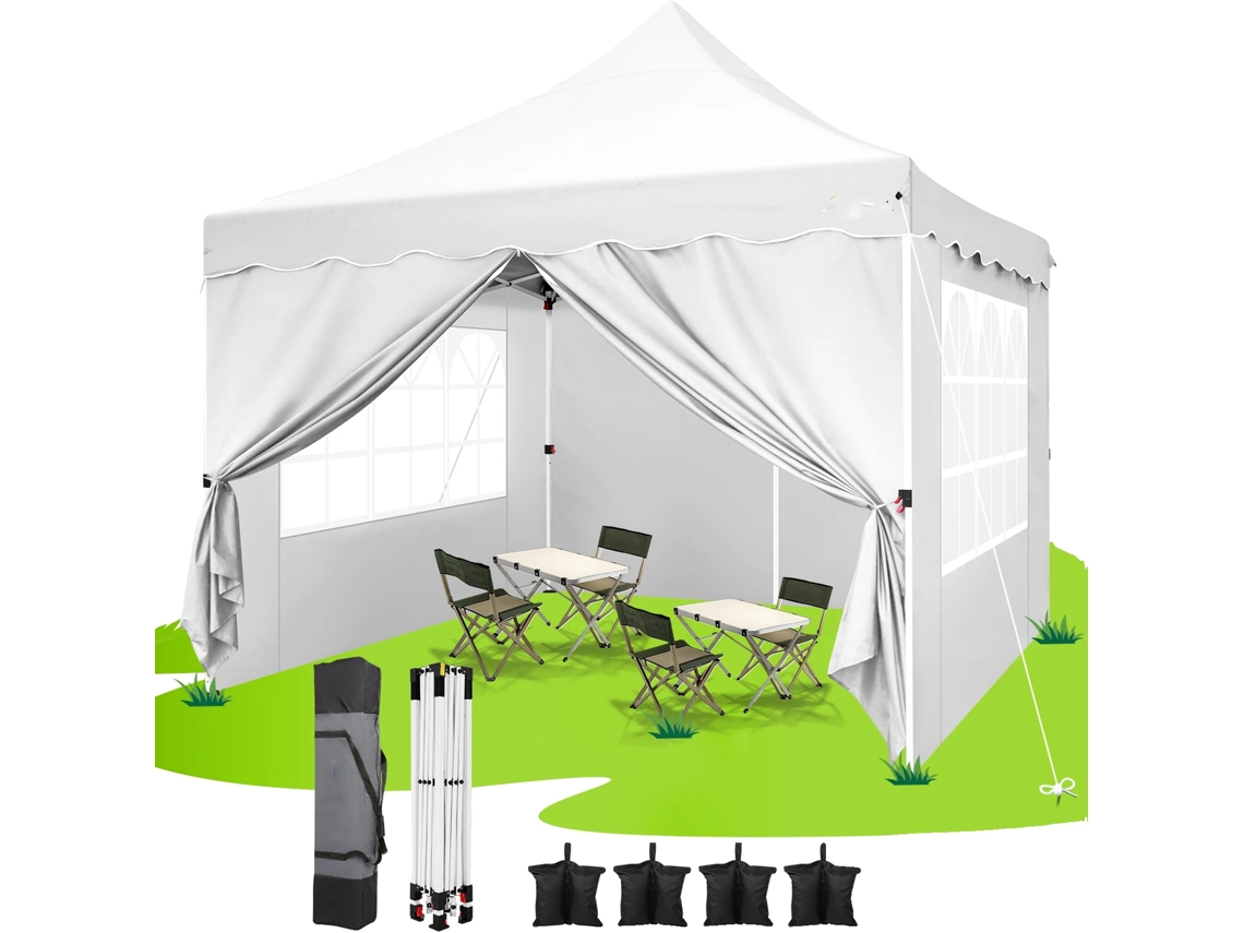 Carpa emergente, refugio portátil para exteriores, diseño impermeable, OEM blanco.