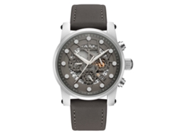 Reloj Deportivo Masculino De Moda Con Dial Redondo Analógico De Cuarzo (gris)