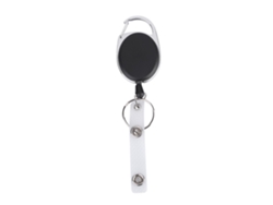 Llavero Con Cordón De Nailon Retráctil, Clip De Mosquetón Para Cinturón Para Identificación, Llavero