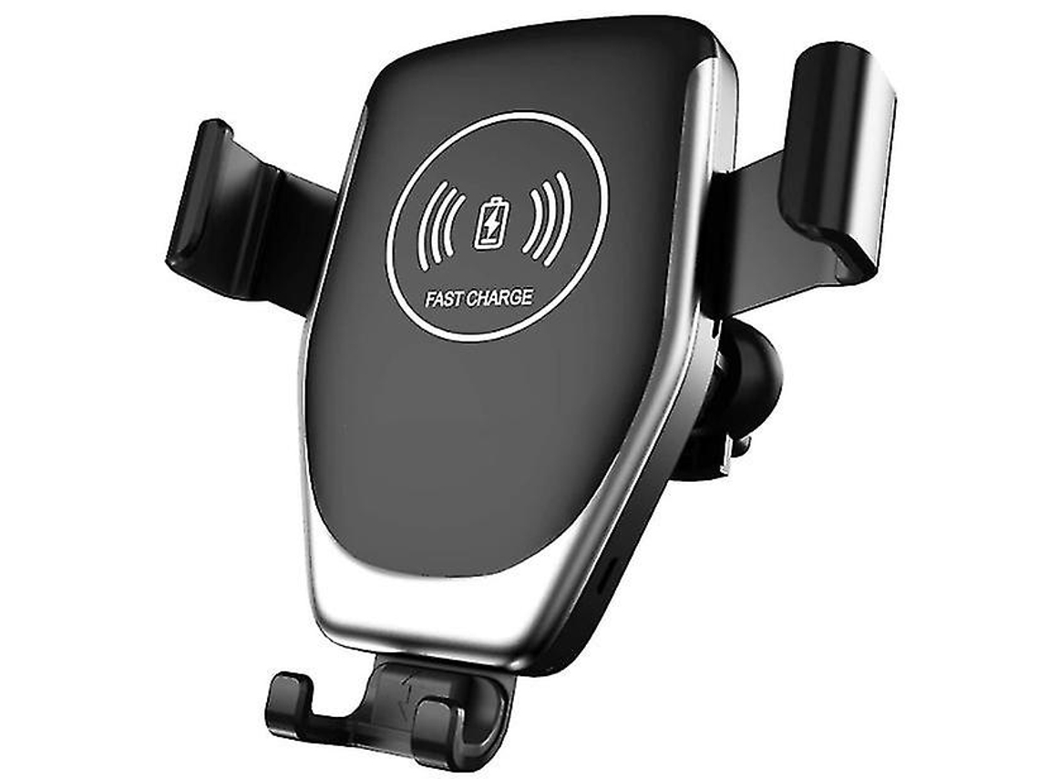 Cargador Carro Qi Fast Auto Bloqueio Estável Yizhood Negro