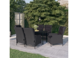 Juego de comedor de jardín de 2 piezas en gris oscuro, Dkd Home Decor