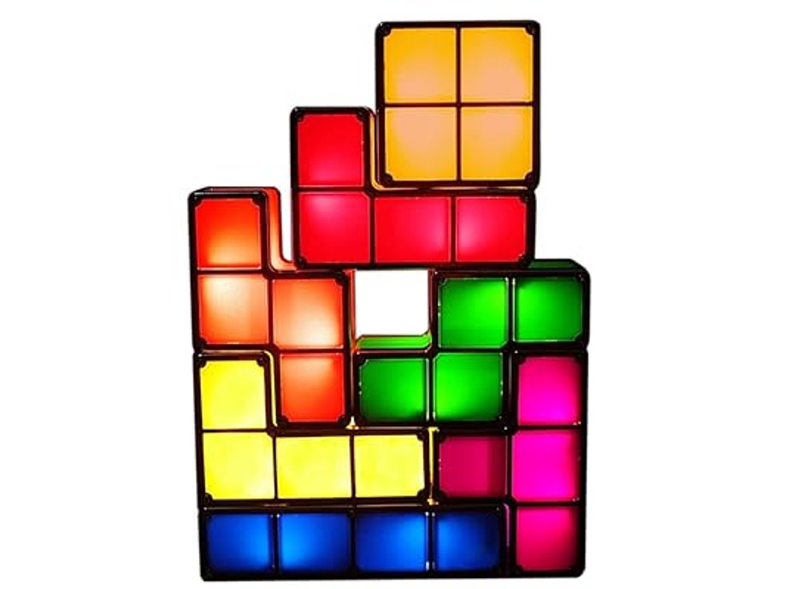 Luz Nocturna Apilable Para Niños, Mesa Usb Con Interbloqueo Por Inducción De Rompecabezas 3d Led De 7 Colores, Sala Estética Gusshious