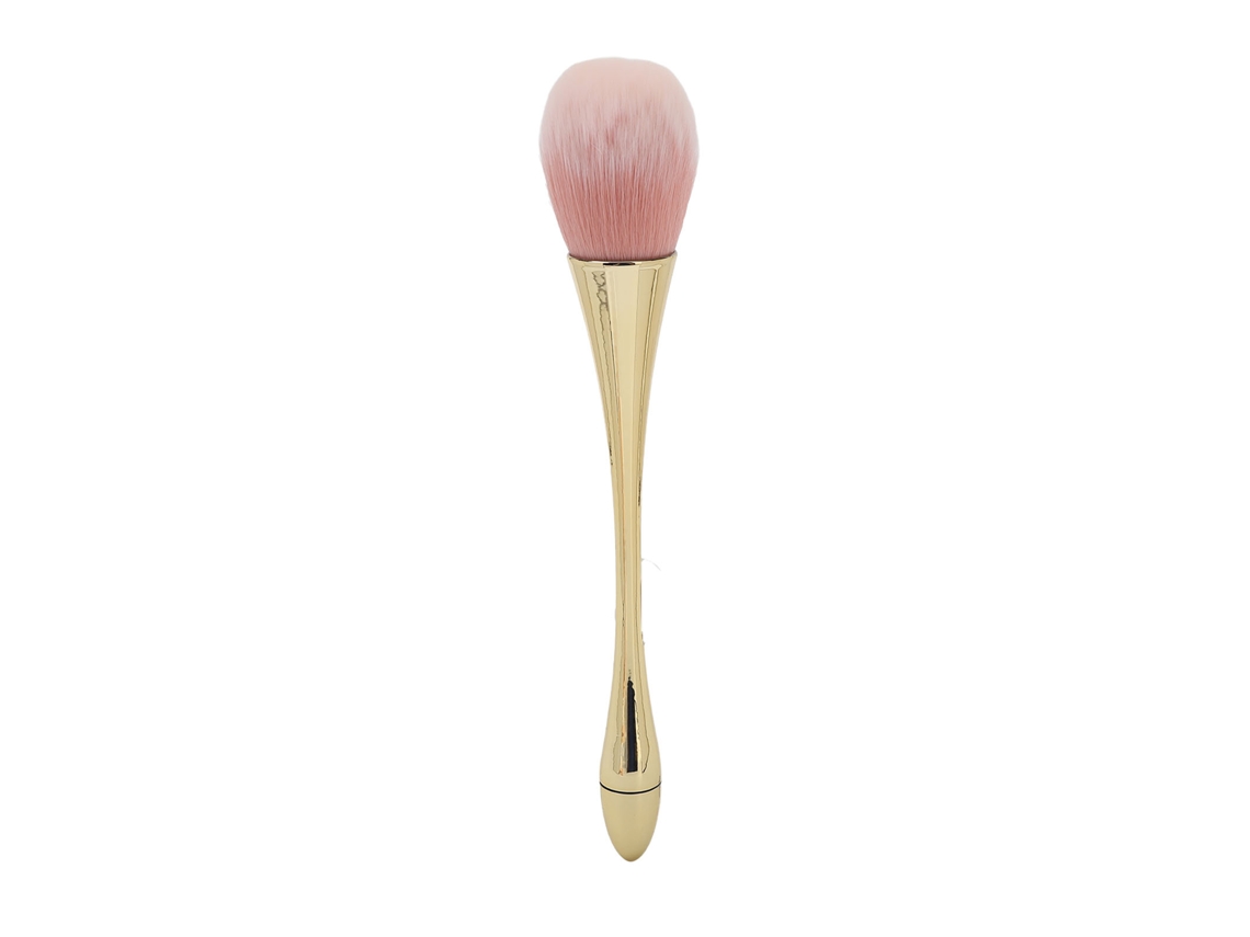 Cepillo suave Kkml para limpiar el polvo de las uñas, herramienta de manicura casera para belleza, color oro champán.