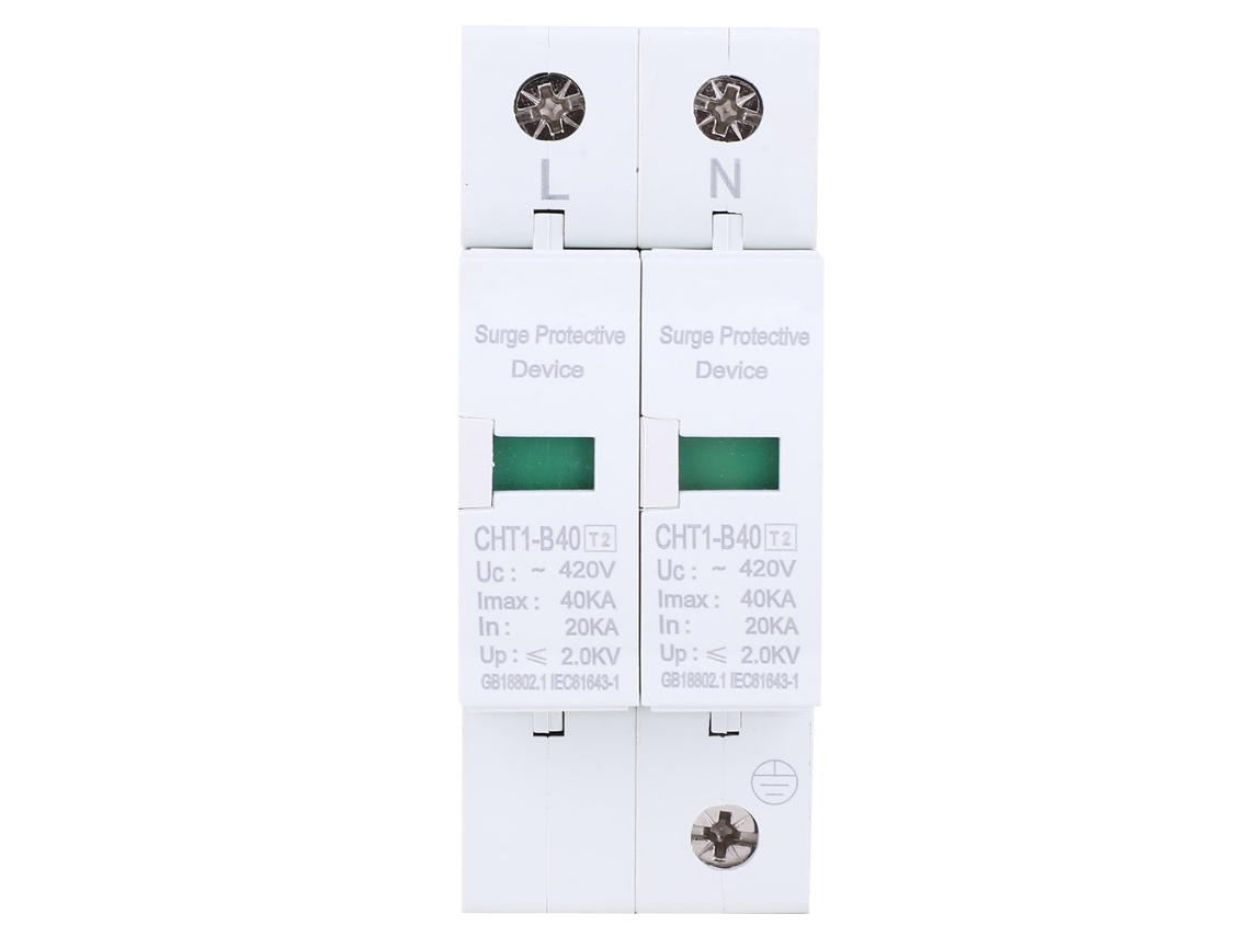 Protector Contra Sobretensiones 2p/40ka Para Enchufes Con Interruptor Y Protección De Energía Para Electrodomésticos.