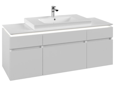 Villeroy &amp Boch Legato Vanity unit B699 1400x550x500mm central iluminación LED
