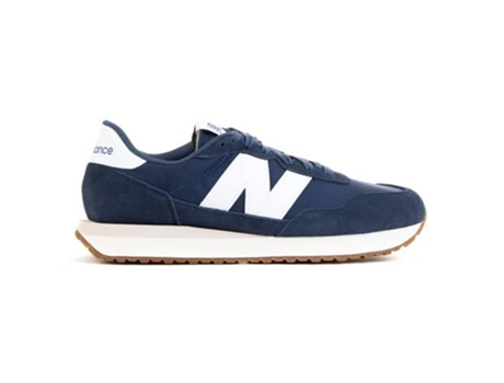 Zapatillas Deportivas NEW BALANCE 237 (Azul Mariño - Cuero Natural, Tejido- 40,5)