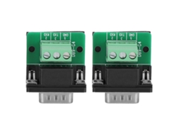 2pcs Adaptador Conector Terminal Db9-g4 De 9 Pines Macho Placa De Desconexión Rs232 Serie Db9-g4 (macho)