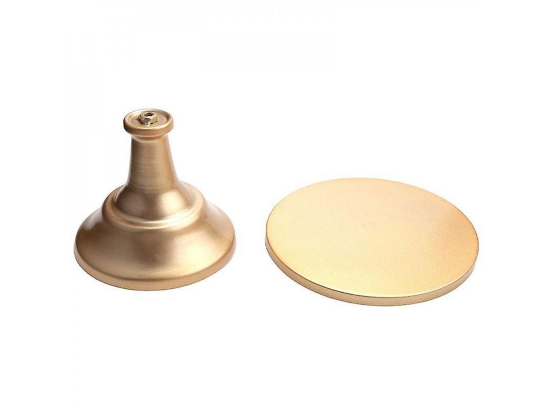 2026-8477-portavasos Redondo De Hierro Metal Para Pasteles, Soporte De Postres Para Cumpleaños Y Bodas Tqt Oro