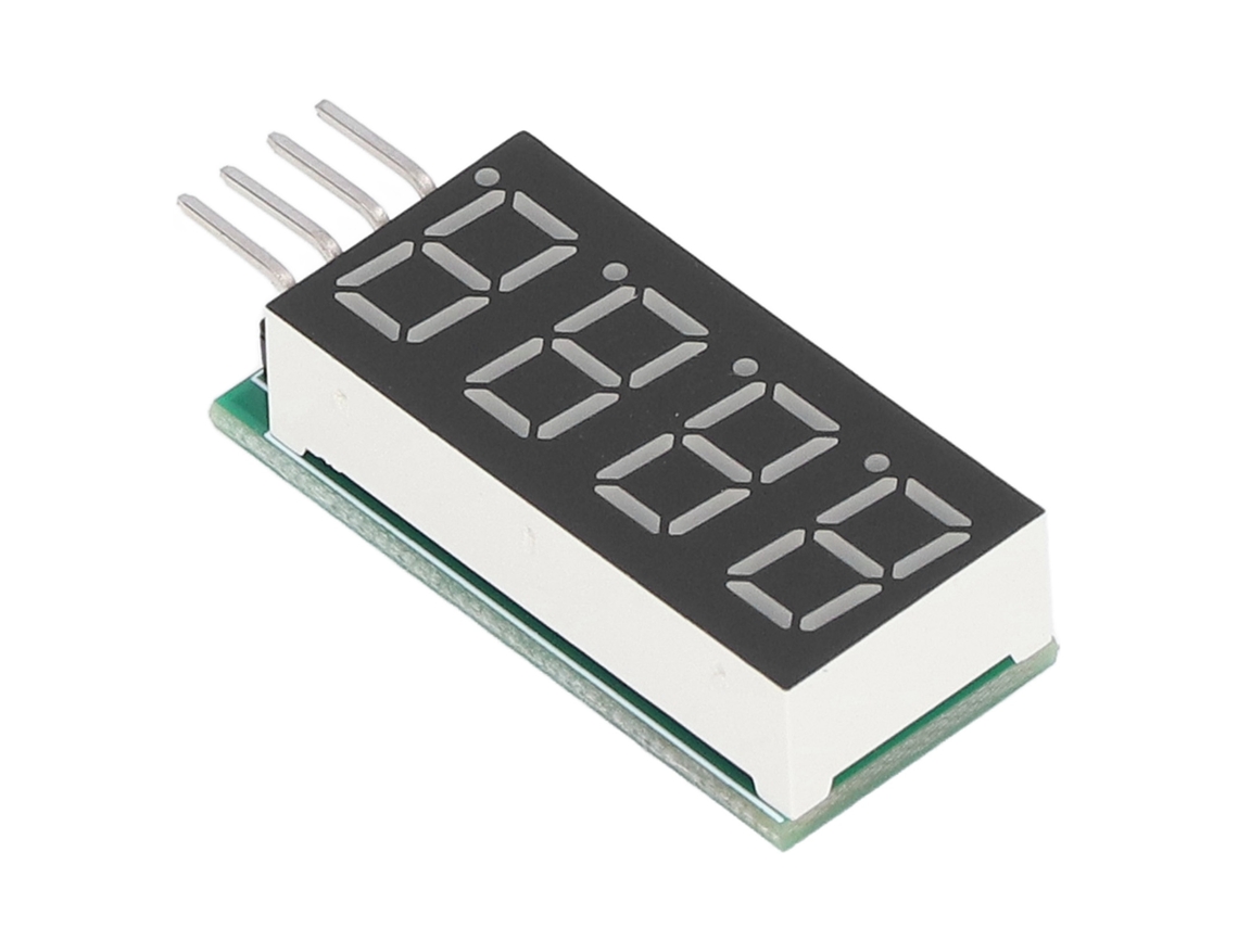Módulo De Pantalla Led De Tubo Digital De 4 Dígitos Y 7 Segmentos Con Interfaz I2c, Alimentación Cc 5v/3.3v Dm43b04