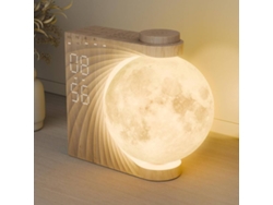 Despertador para dormitorio, despertador con luz de amanecer para niños y adolescentes, máquina de ruido blanco (blanco)