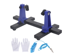 Soporte De Soldadura Ajustable De 360 Grados Para Placas De Circuito Impreso Con Anillo Antiestático Y Guantes.