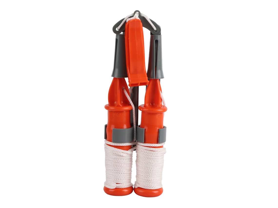 2 piolets de invierno con silbato de emergencia