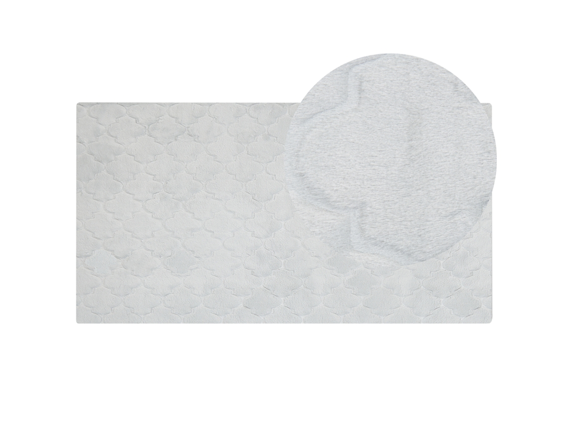 Alfombra BELIANI Gharo de Poliéster Gris 80x150