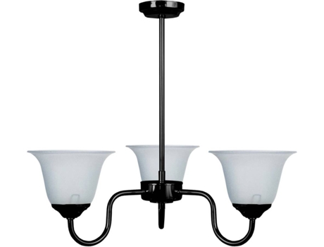 Lámpara de Techo TOSEL Doncaster 3 Bombillas (Plateado - E14 - Máx. 40W - Metal)