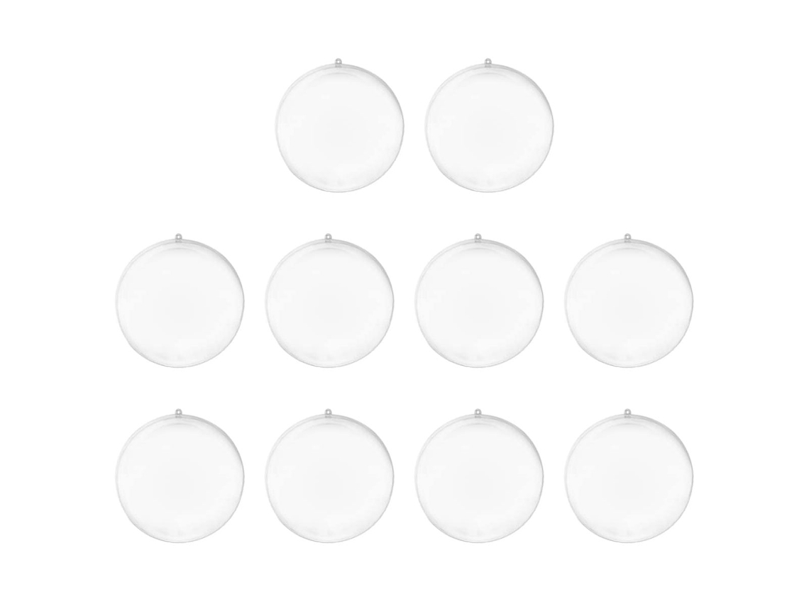 10 decoraciones de ceremonia de boda, bolas transparentes para Navidad NEVEANCE