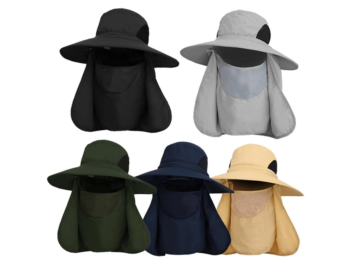 Gorra De Sol Uv Protectora Con Cubierta Facial Y Flap Cervical Para Hombre Y Mujer, Ideal Para Pesca, Senderismo, Escalada Y Jardinería