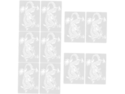 Juegos De Plantillas De Pintura De Dragones Para Manualidades De Garabatos.