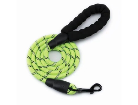 Correa reflectante para perros, correa para perros, correa para perros, cuerda redonda sin estrangulación, correa para caminar para perros, verde f...