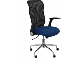 Silla de Escritorio Operativa PIQUERAS Y CRESPO Minaya Azul y Negro (Malla y Tejido)