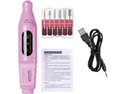 Mini Taladro Eléctrico Usb 6 En 1 Para Uñas, Máquina Pulidora De Manicura, Herramienta Profesional.