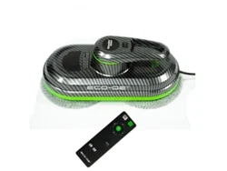 ECODE® Robot Limpiacristales WINCLEAN, Limpiavidrios, Automático,Mando Distancia, AFS Sistema Anticaidas, 3 Programas, 12 mopas Incluidas, ECO-996