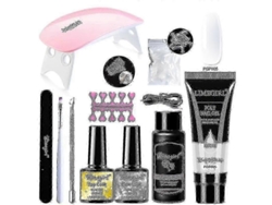 25 26 Set de decoración de uñas con lámpara secadora, herramienta para remojar esmalte de gel de poliéster GOKOCO