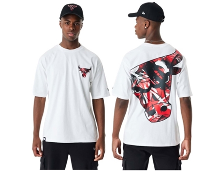Camiseta de Hombre NEW ERA Corta Chicago Bulls Nba Blanco (L)