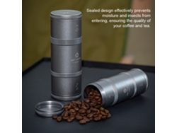 Cafetera/tetera sellada de aluminio en capas para acampar al aire libre