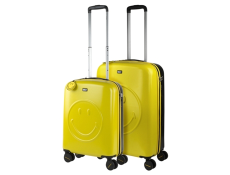 Juego De Maletas Pc SMILEY ORIGINALS SMILEY ORIGINALS amarillo-negro (44X61x27 Cm - 63L)