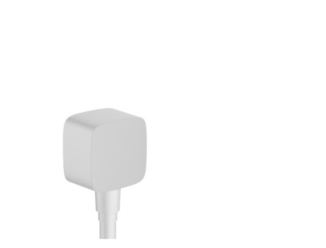 Fixfit conexión de manguera con desconector y soporte de plástico, 26457, Color: Blanco mate HANSGROHE