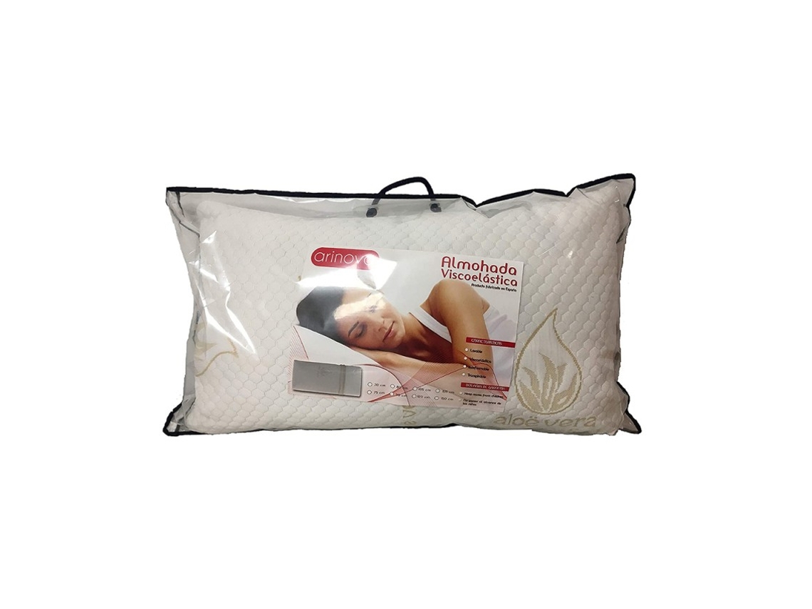 Almohada Viscoelástica De Aloe Vera Con Copos-Visco 90Cm ARINOVA