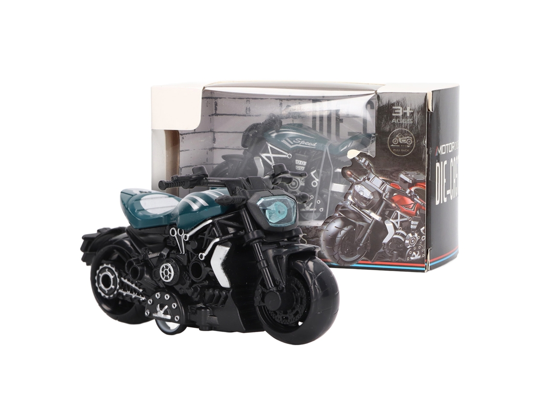 Mini Motocicleta De Juguete De Aleación Con Sonido Para Niños De 3 Años En Adelante (verde Oscuro).