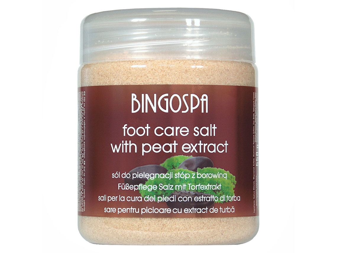 Bingospa Sal De Baño Para Pies Con Turba, 550 G