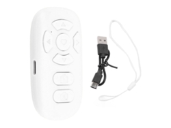 Mando A Distancia Inalámbrico Para Pasar Páginas Bt V4.2 Universal Para Smartphones Y Tablets Android E Ios Blanco