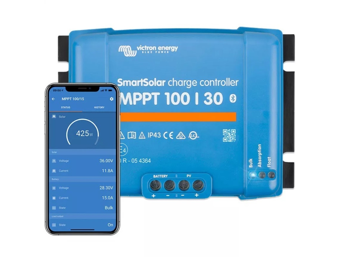 Controlador de carga Bluetooth Victron Energy Smartsolar 100/30