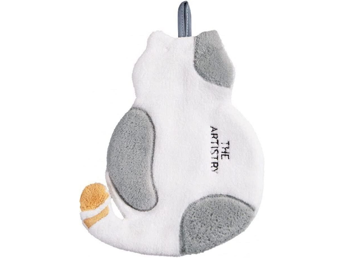 Rebe-toalla De Mano Absorbente Colgante Suave Gatito Decorativo Secado Rápido Para Cocina Y Baño