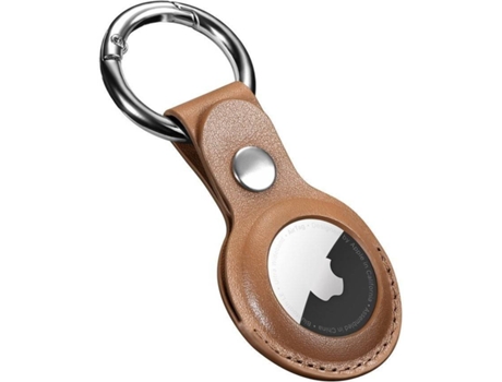 Carcasa Apple ICARER Airtag Leather Marrón