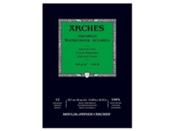 Bloc 12 Hojas Papel Acuarela Fino 300 Gr 100% 29,7X42 cm