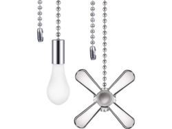 2 Piezas Extensor De Cadena De Ventilador De Techo Con Conector Metal Bronceado Para Lámparas Y Ventiladores