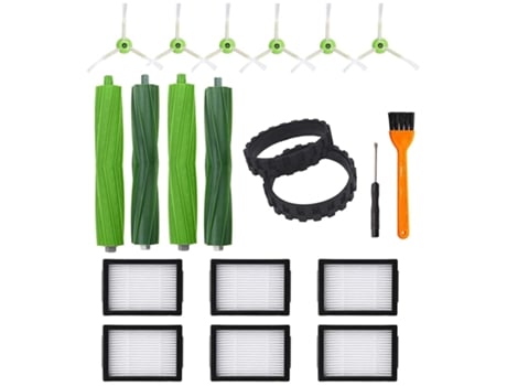 Piezas de repuesto para aspiradora Irobot Roomba I7 I7 I6 I8 I3/Plus E5 E6 E7, cepillos filtros Hepa neumático de rueda